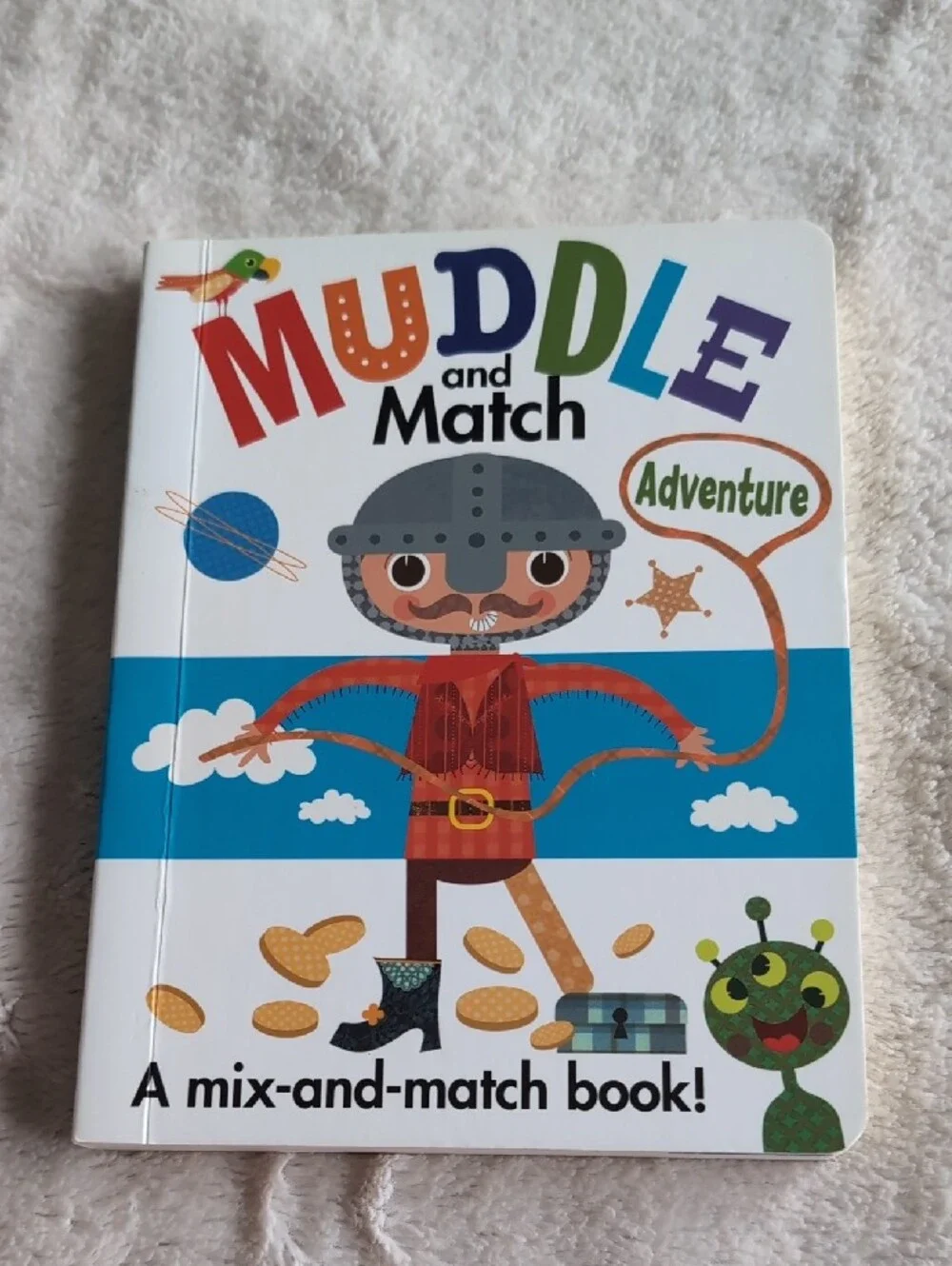 Kids Muddle And Match Board Book Set Jungle, Monsters & Adventure Mix & Match